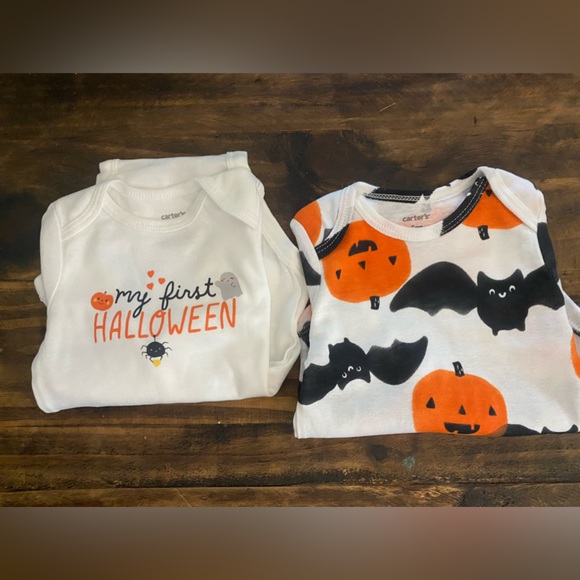 Carters Halloween 6 Month Body Suit Set of 2. NWT! Brand New. Perfection - Picture 5 of 8